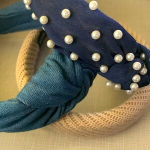 BUNDLE OF 3 en vogue fabric faux pearl hairband plus 2 more